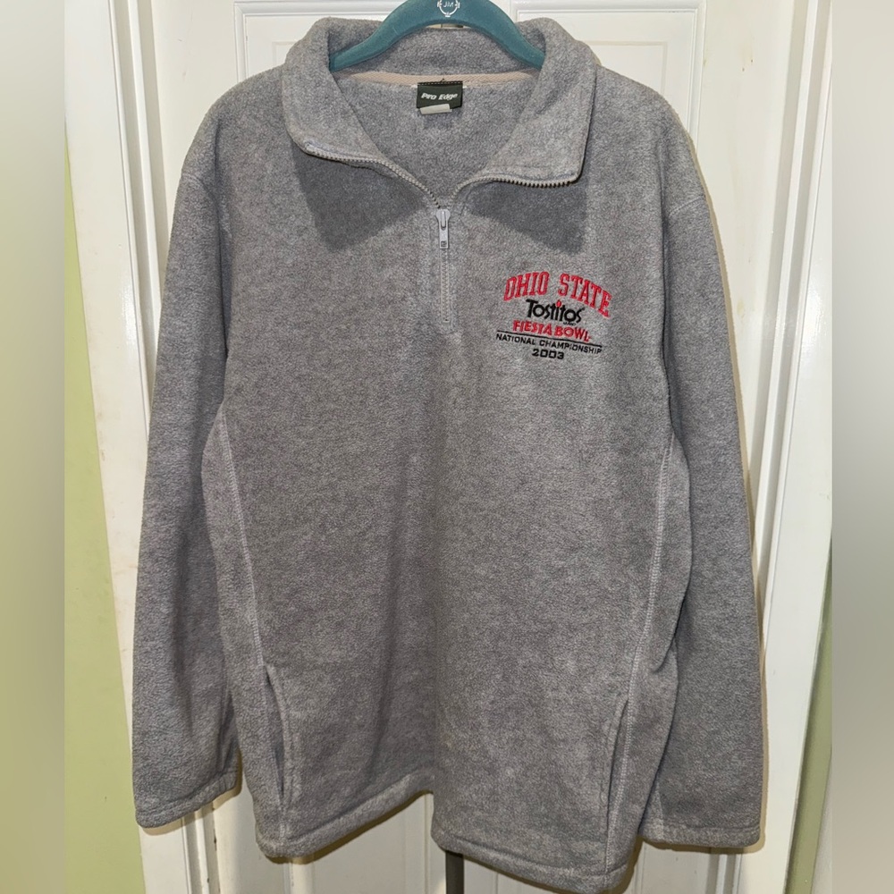 Pro Edge Gray Ohio State Fiesta Bowl Sweater